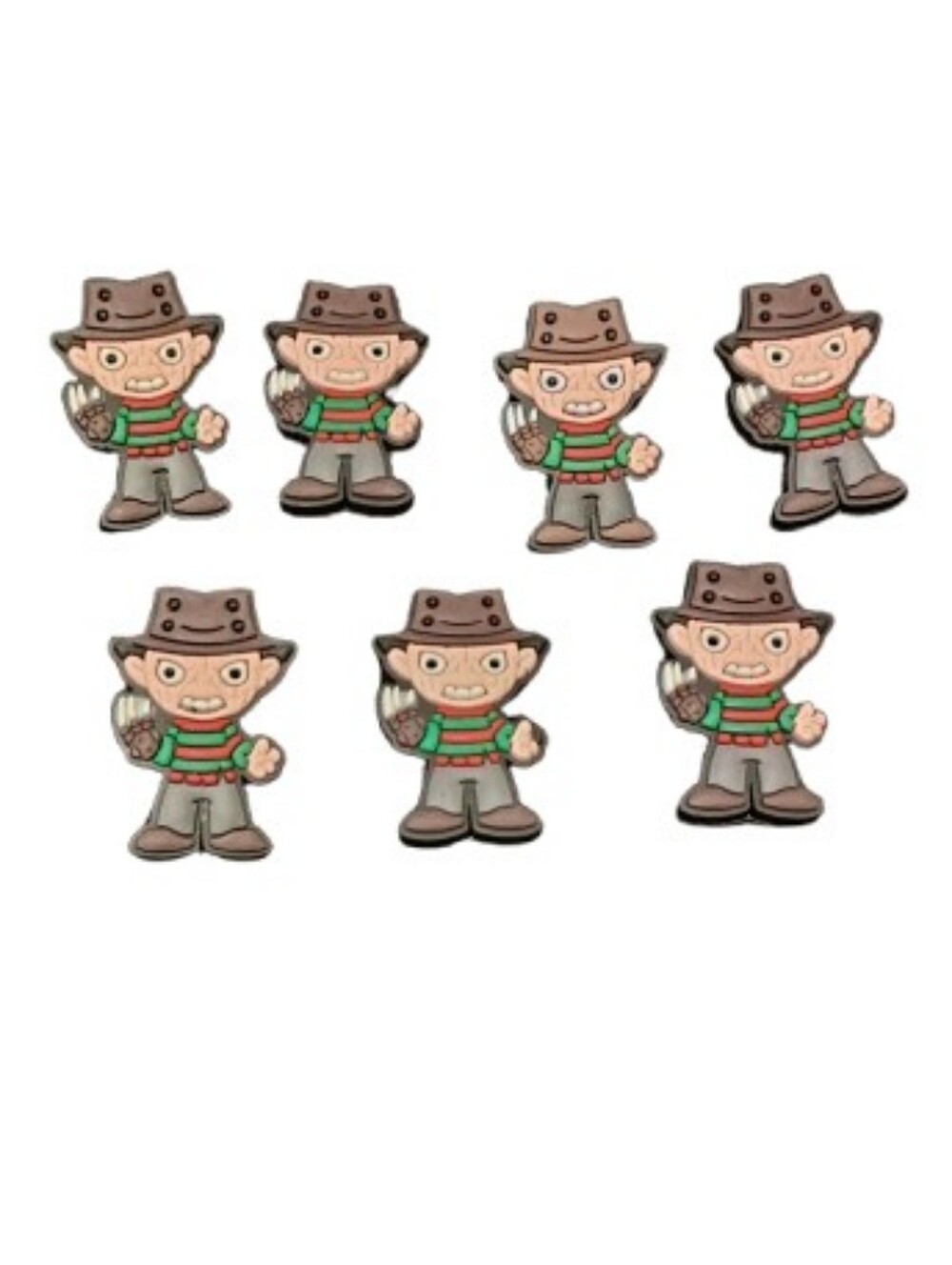 10/$10 Jibbitz Croc Charms - Mix/Match - Halloween Freddy Krueger - New